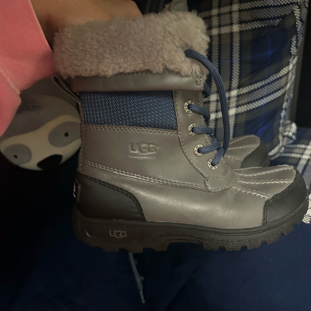 UGG Gray and Blue Kids Boots